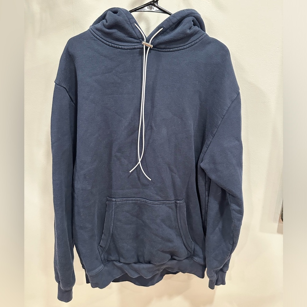 Zanerobe Lowgo Sweatshirt Men’s Medium Navy Hoodie
